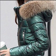 Load image into Gallery viewer, Emerald Nightingale snowsuit ski green one-piece skisuit jumpsuit winter snow suit NWT M Spring Break 2023 new puffer one-piece