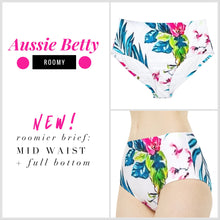 Load image into Gallery viewer, Aussie Betty roomy brief - more fully there Hipster Bikini Bottom pre-orders only