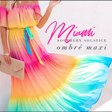 Load image into Gallery viewer, S-3XL Blanca Boho maxi / light beach - friendly ruffled campesino / destination quince wedding baby shower / flowy floral print airy Puebla