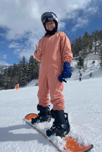 Load image into Gallery viewer, nwt DESTROYER in CORAL snowsuit snowboard ski suit + gaiters hood
