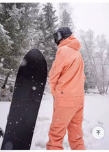 Load image into Gallery viewer, nwt DESTROYER in CORAL snowsuit snowboard ski suit + gaiters hood
