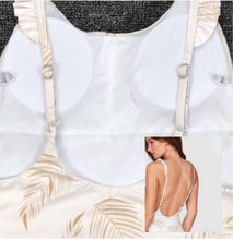 Load image into Gallery viewer, S-L Swimsuit Faded Feathers ruffled one-piece ( white cream beige gold ivory ) summer women pool beach resort
