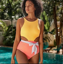 Load image into Gallery viewer, S - XL nwt Citrus Zest Swimsuit One-Piece Swimsuit travel beach pool lake vacation resort fully there swimwear Valentines Spring Break 2023
