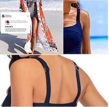 Load image into Gallery viewer, m - xxl: USS Navy blue or Daytona Pink SWIM - one-piece modest swimsuit w ruched tummy / waist forgiving &gt; vacation holiday beach pool lake
