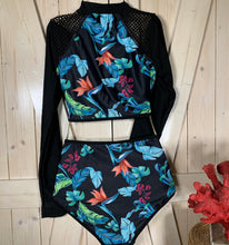 Load image into Gallery viewer, S - 2XL surf crop swimsuit GJWHF two-piece rocker floral Summer 2022
