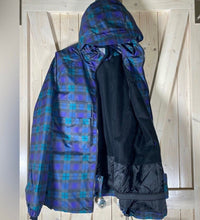 Load image into Gallery viewer, S - XL Blackwatch Plaid UPF Ski Snow Hooded Jacket
