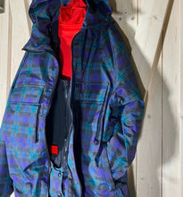 Load image into Gallery viewer, S - XL Blackwatch Plaid UPF Ski Snow Hooded Jacket
