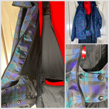 Load image into Gallery viewer, S - XL Blackwatch Plaid UPF Ski Snow Hooded Jacket
