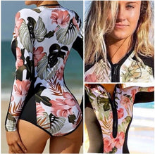 Load image into Gallery viewer, UPF Rashguard: Hibiscus swimsuit +2 variations surf swim beach pool modest slimming women ladies feminine white black Pink teal turquoise
