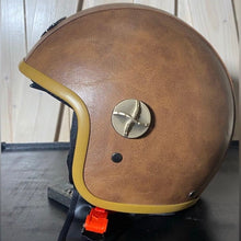 Load image into Gallery viewer, NWT Helmet - His &amp; Her M/L Prix Black Racer + white racing checks w brick red interior ABS - dot certified motorcycle safety w clear visor
