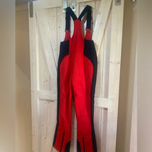 Load image into Gallery viewer, nwt ski BIB adjustable fit in Shred RED or HP Purple waterproof snow insulation - Picture 14 of 16
