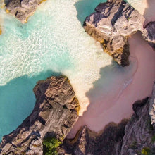 Load image into Gallery viewer, S - XL UPF Rashguard Sunset Palms surfsuit swimsuit cream white chill beige sun-kissed khaki beach pool surf swim women feminine modest one-piece
