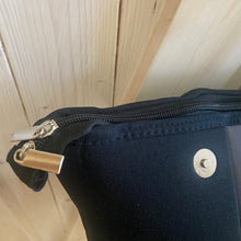 Load image into Gallery viewer, nwt Camo Luxe Rose 2.0 Neoprene Tote Bag + luminous metallic ROSE GOLD stripes w added top zip closure women light purse waterproof ShoreAndSkyline Shore and Skyline
